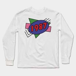 Year 1987 Retro 80s Graphic Long Sleeve T-Shirt